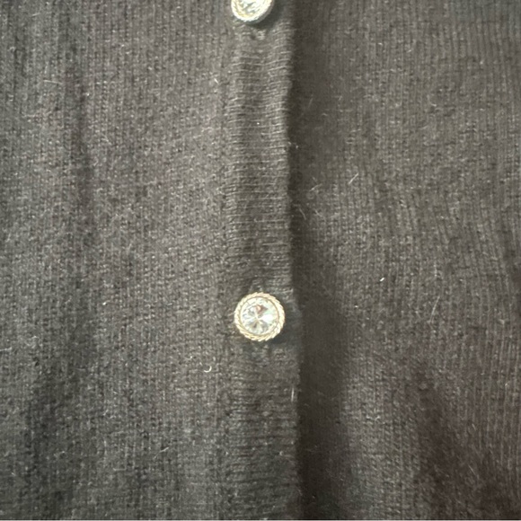 Oscar de La Renta Women’s Black Round Neck Silk Blend Cardigan Rea XO NWT - Picture 16 of 16